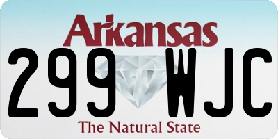 AR license plate 299WJC