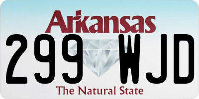 AR license plate 299WJD