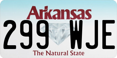 AR license plate 299WJE
