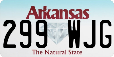 AR license plate 299WJG