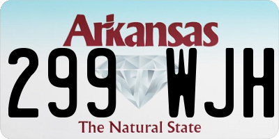 AR license plate 299WJH
