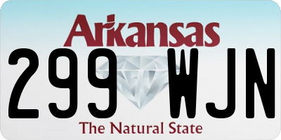 AR license plate 299WJN