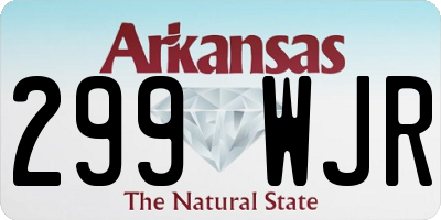 AR license plate 299WJR