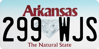 AR license plate 299WJS