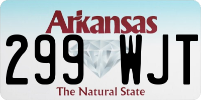 AR license plate 299WJT