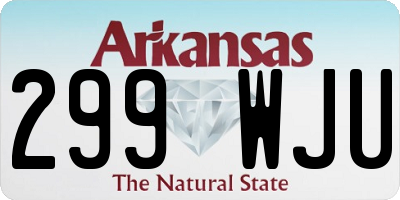 AR license plate 299WJU