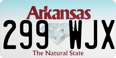 AR license plate 299WJX