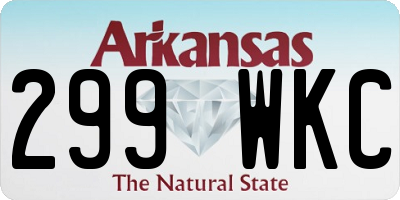 AR license plate 299WKC
