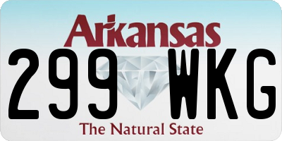 AR license plate 299WKG