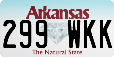 AR license plate 299WKK