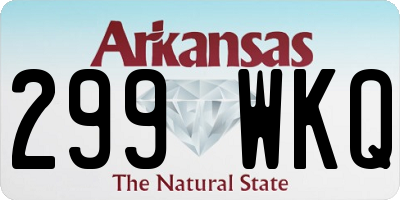 AR license plate 299WKQ