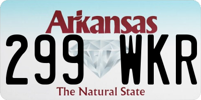 AR license plate 299WKR