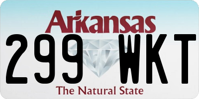 AR license plate 299WKT