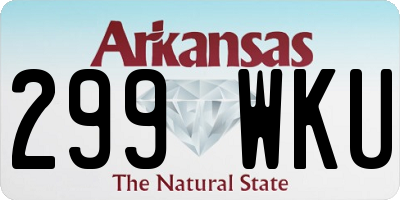AR license plate 299WKU