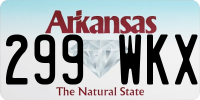 AR license plate 299WKX