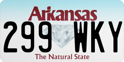 AR license plate 299WKY