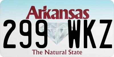 AR license plate 299WKZ