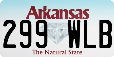 AR license plate 299WLB