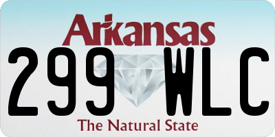 AR license plate 299WLC