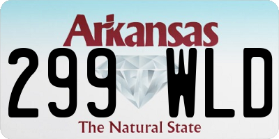 AR license plate 299WLD