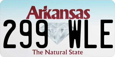 AR license plate 299WLE
