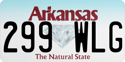 AR license plate 299WLG