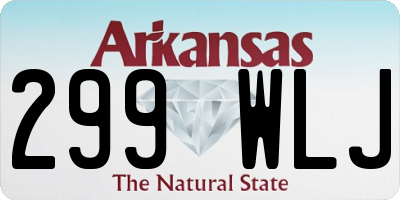 AR license plate 299WLJ