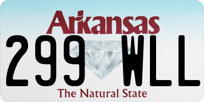 AR license plate 299WLL