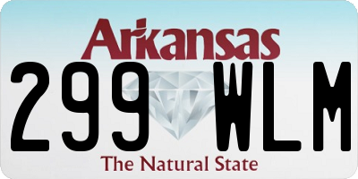 AR license plate 299WLM