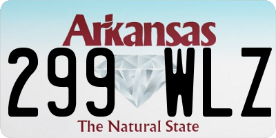 AR license plate 299WLZ