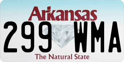 AR license plate 299WMA