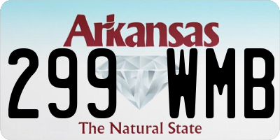 AR license plate 299WMB