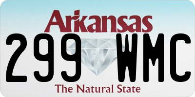 AR license plate 299WMC