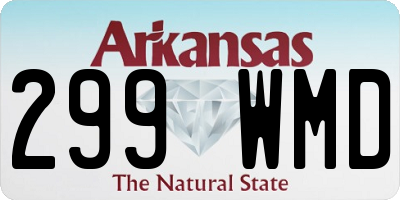 AR license plate 299WMD