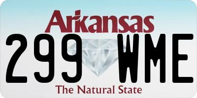 AR license plate 299WME