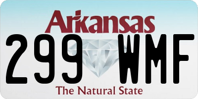 AR license plate 299WMF