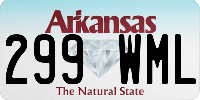 AR license plate 299WML