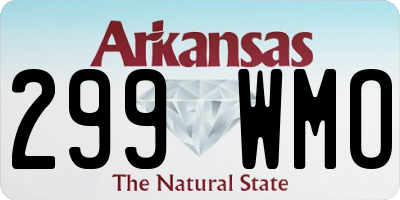 AR license plate 299WMO
