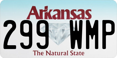 AR license plate 299WMP