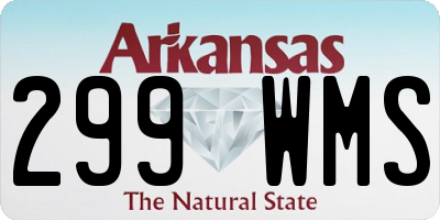 AR license plate 299WMS