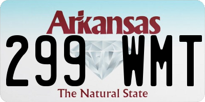 AR license plate 299WMT