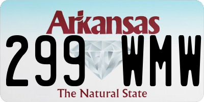 AR license plate 299WMW