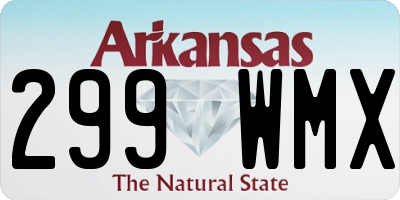 AR license plate 299WMX