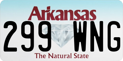 AR license plate 299WNG