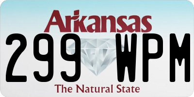 AR license plate 299WPM