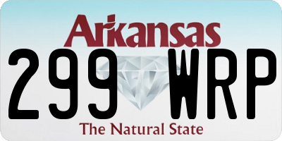 AR license plate 299WRP