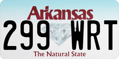 AR license plate 299WRT