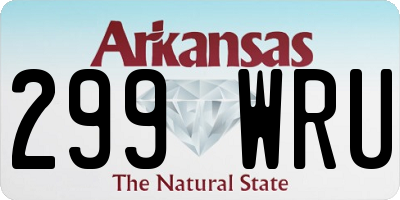 AR license plate 299WRU