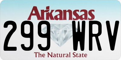 AR license plate 299WRV