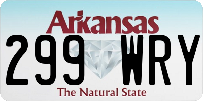 AR license plate 299WRY
